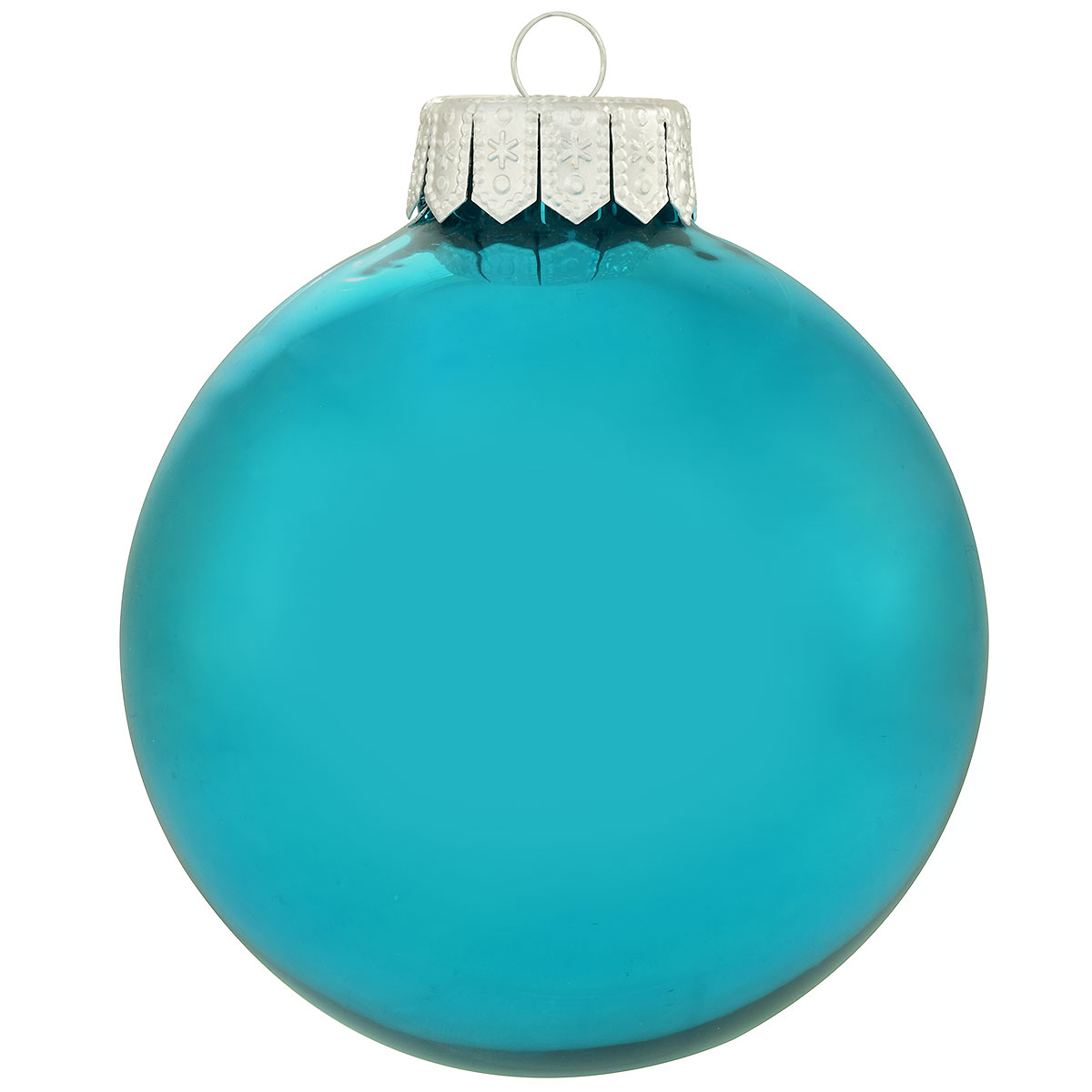 Teal Glass Ornament