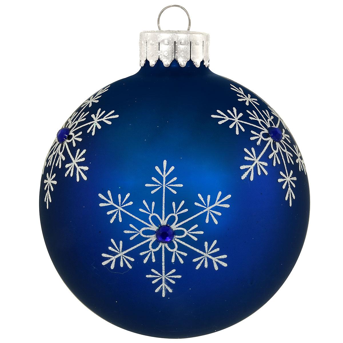 September Blue Sapphire Birthstone Glass Ornament
