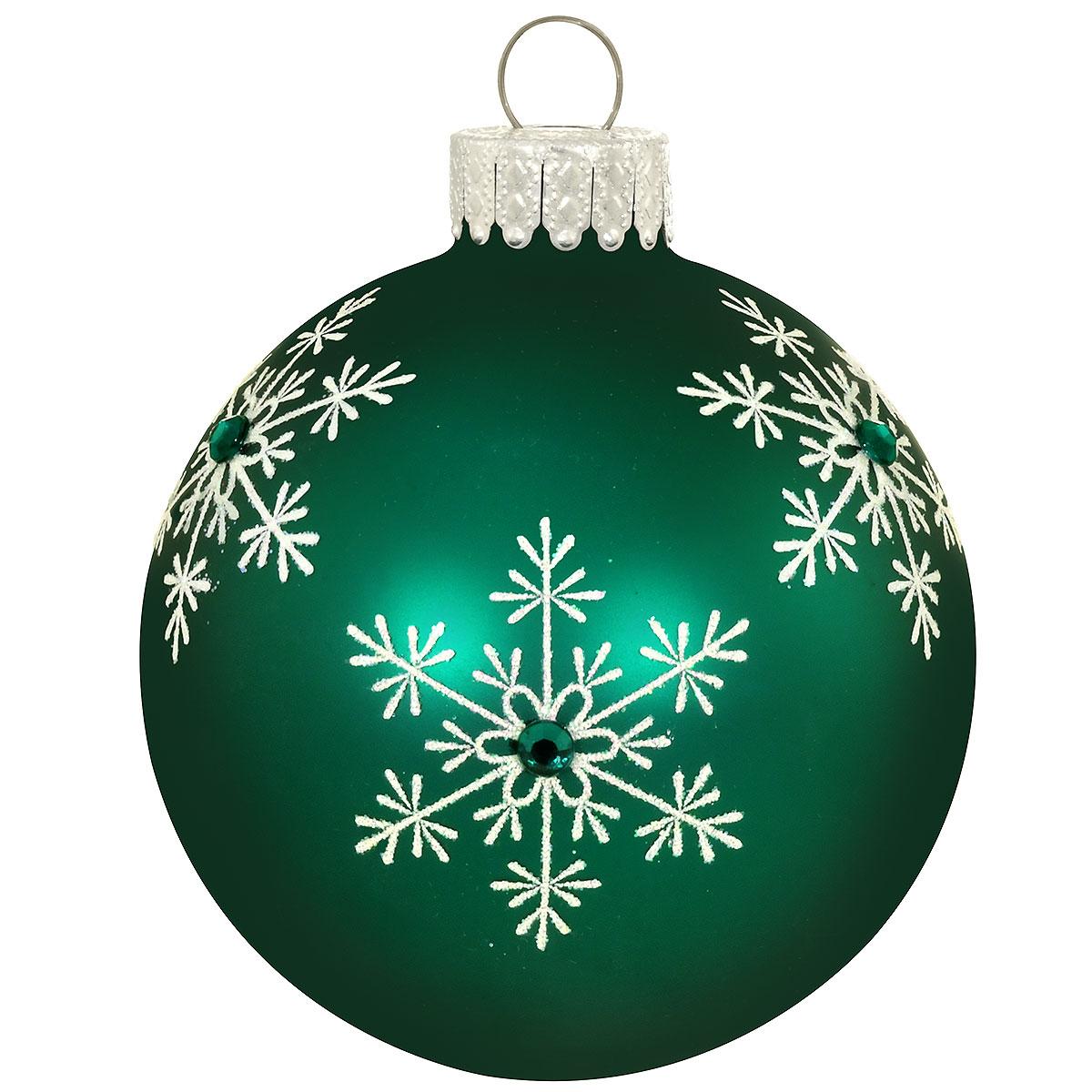 May Green Emerald Birthstone Glass Ornament
