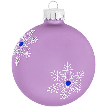 June Lavender Alexandrite Snowflake Ornament