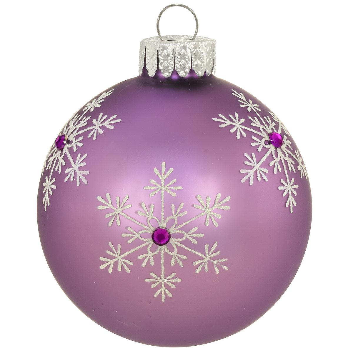 June Lavender Alexandrite Birthstone Glass Ornament
