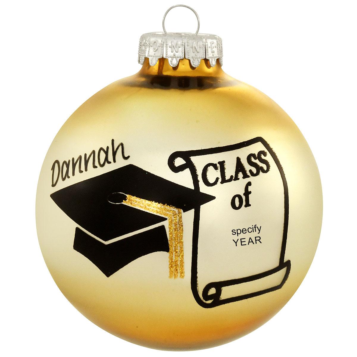 Personalized 2024 Graduation Cap Ornament With Date And Tassel