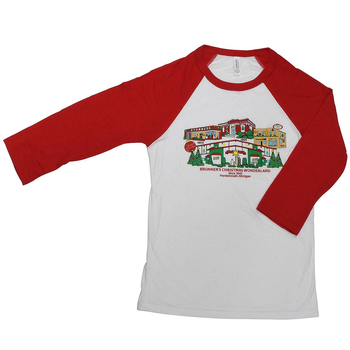 Bronner’s Buildings Baseball T-Shirt