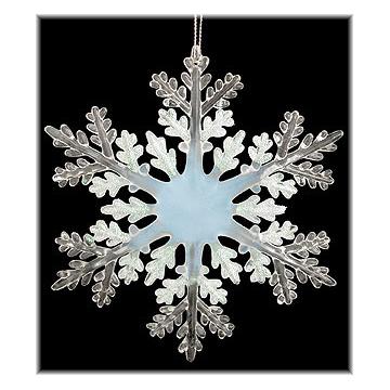 Small Clear Acrylic Snowflake Ornaments - Snow - Snowflakes