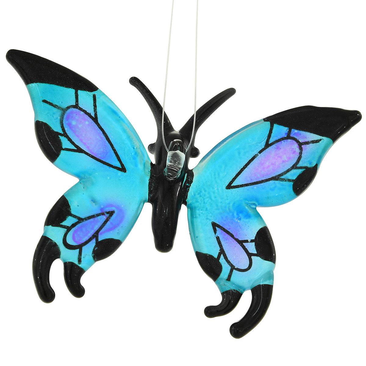 spun glass butterfly ornament