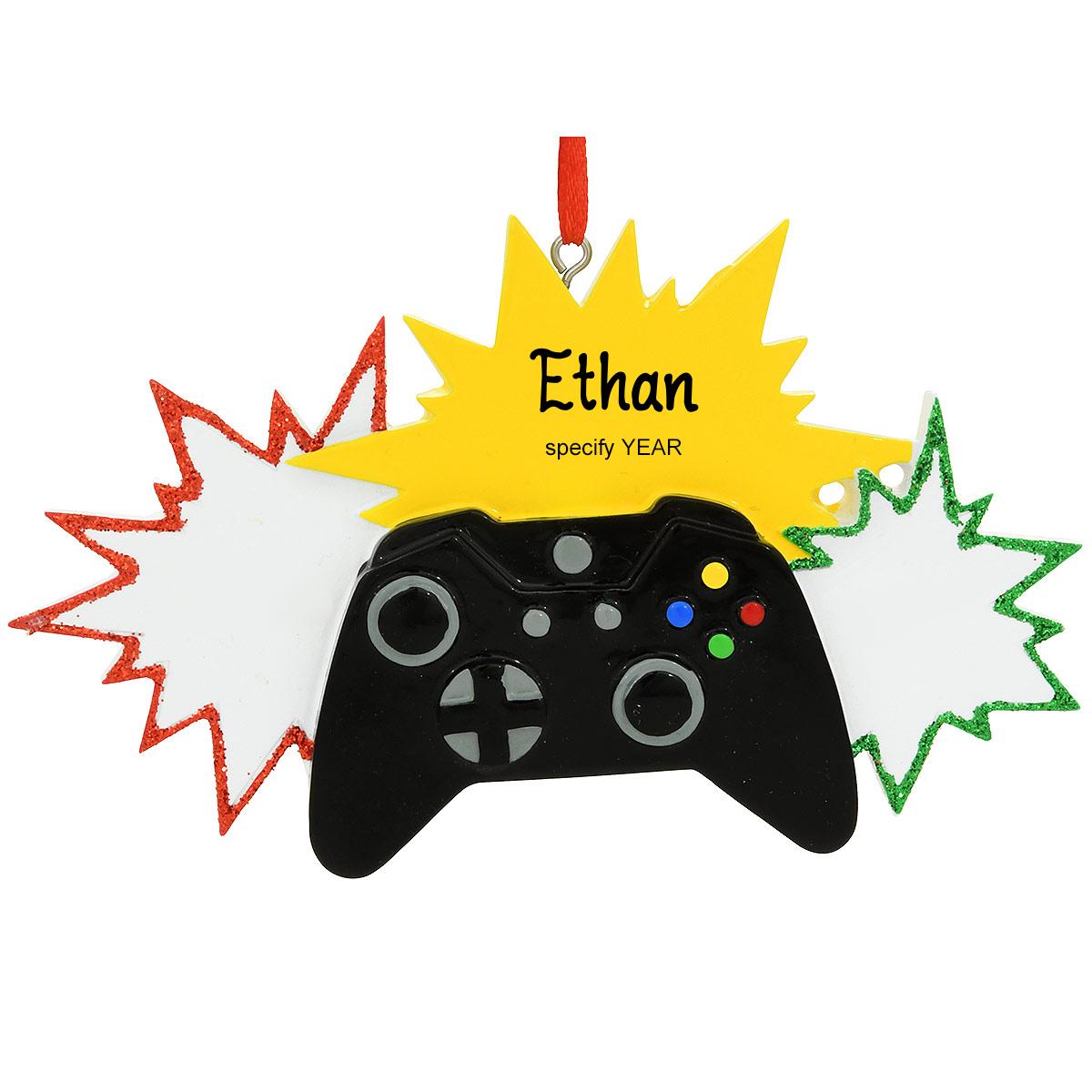 Personalized Video Gamer Controller Ornament