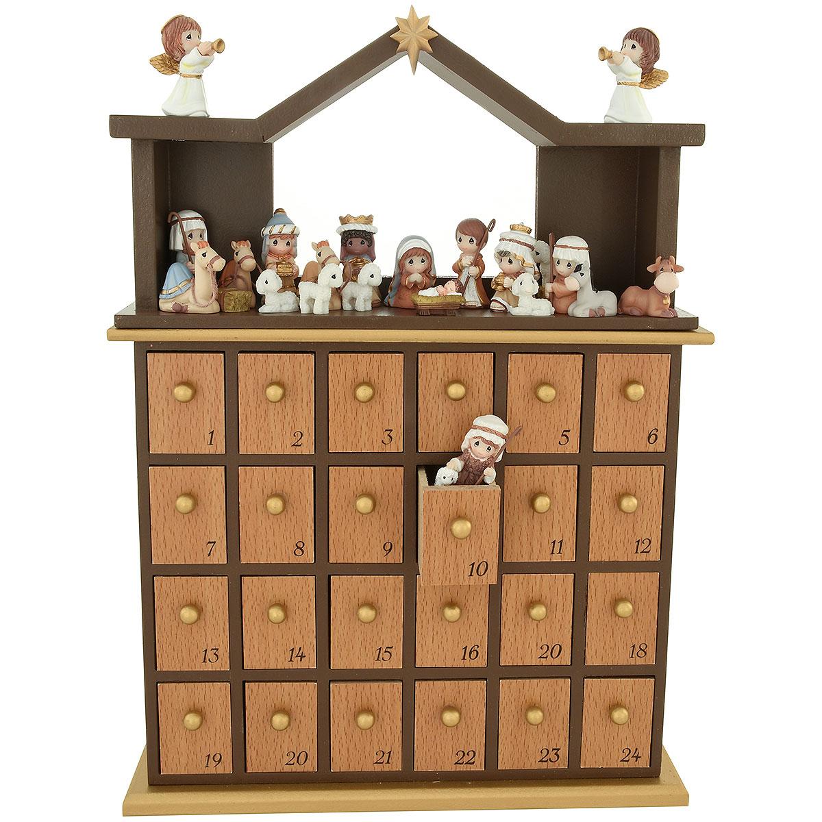 Precious Moments Nativity Advent Calendar Box 27 Piece Set