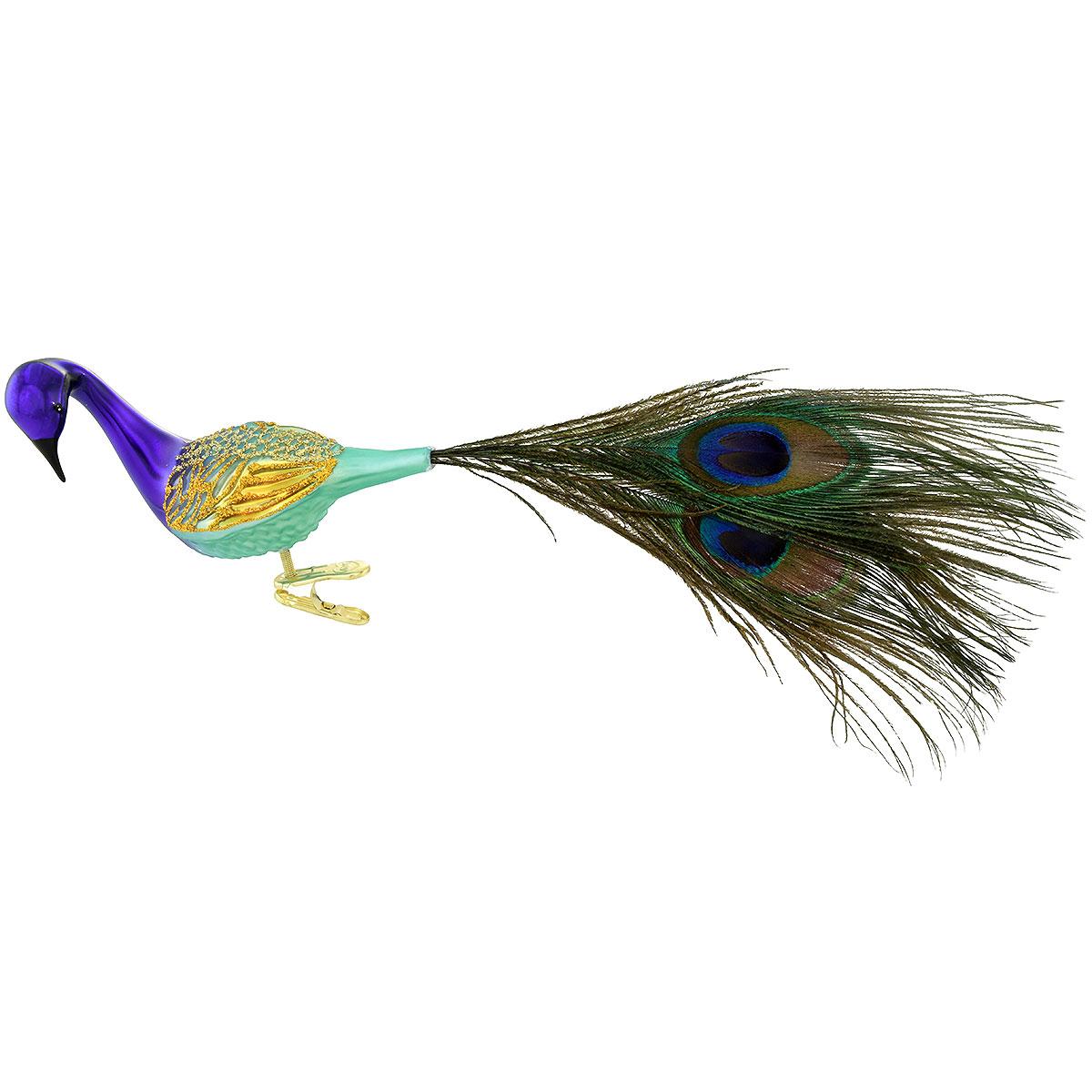 KurtAdler - Kurtadler - Glass Peacock Ornaments