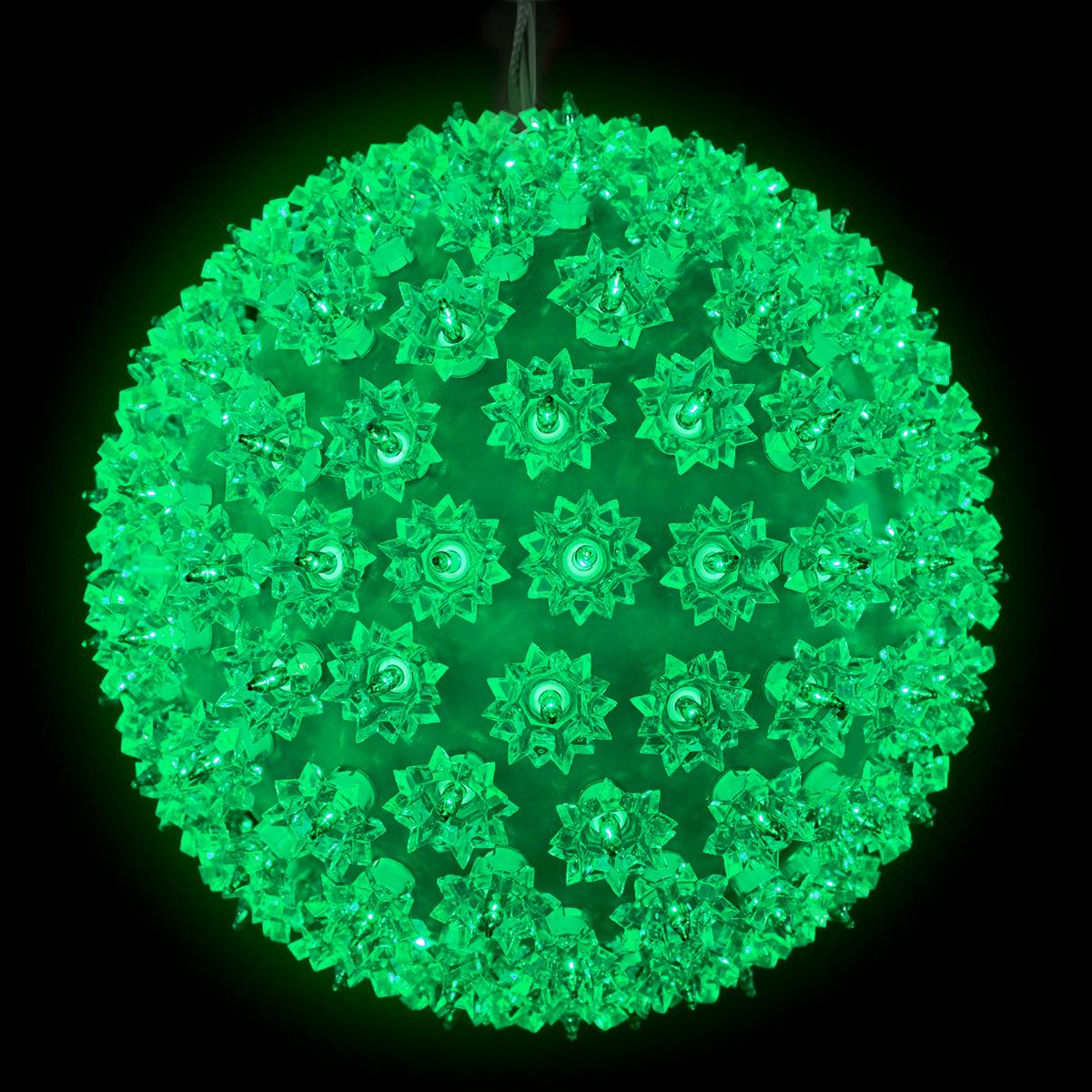 10 Inch Green Sphere With 150 Lights
