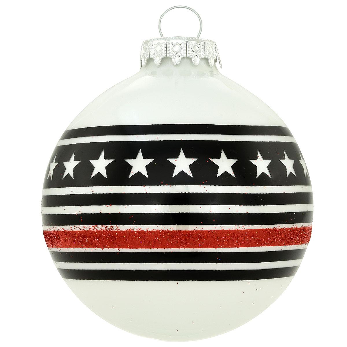 Thin Blue Line Ornament, Available in Black & White - Thin Blue Line USA