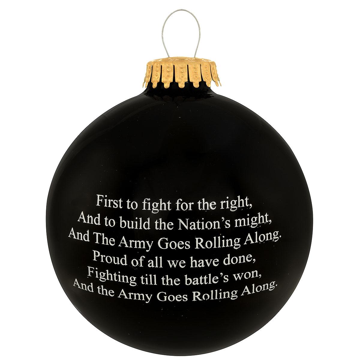 Army Glass Ornament