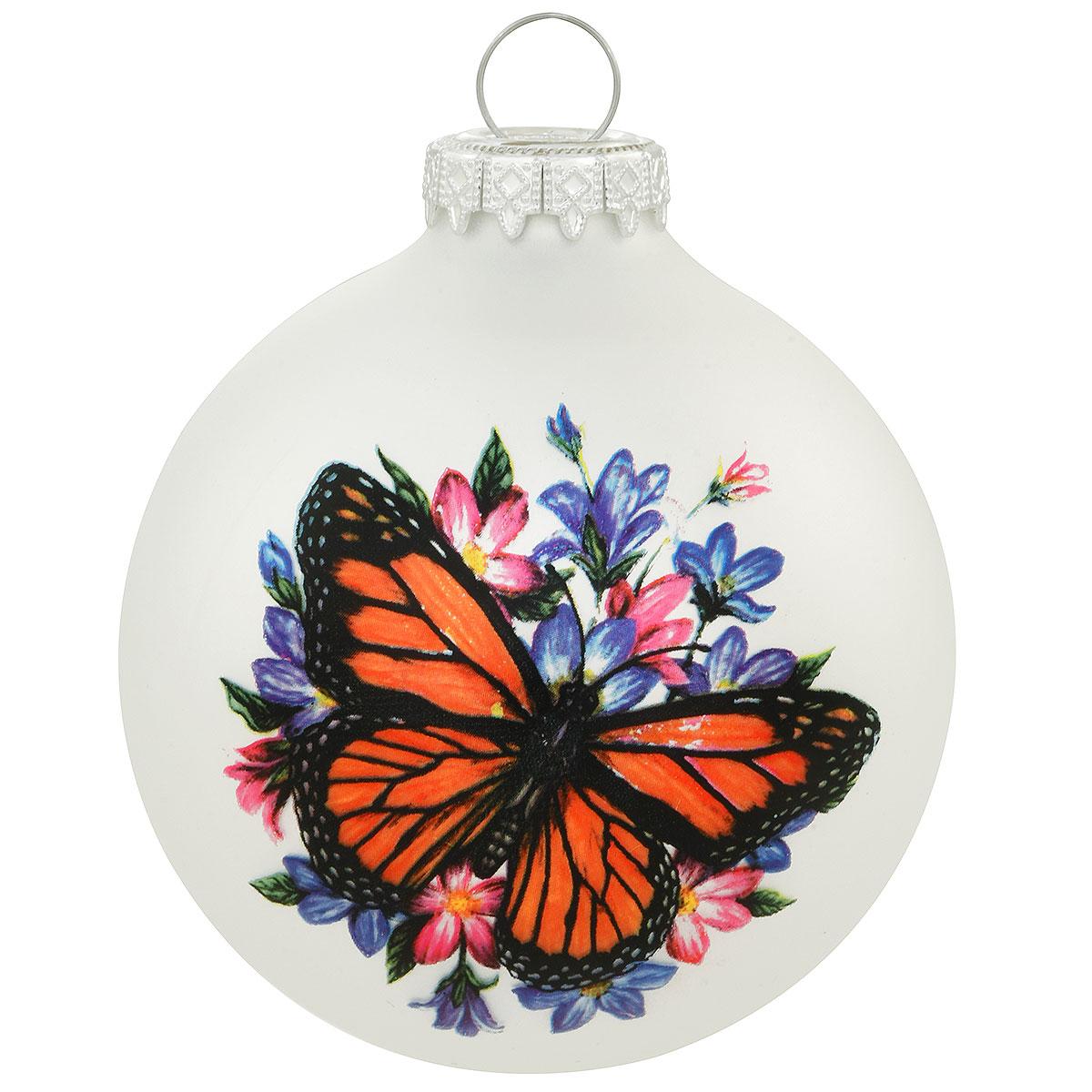 Old World Christmas Monarch Butterfly Glass Ornament