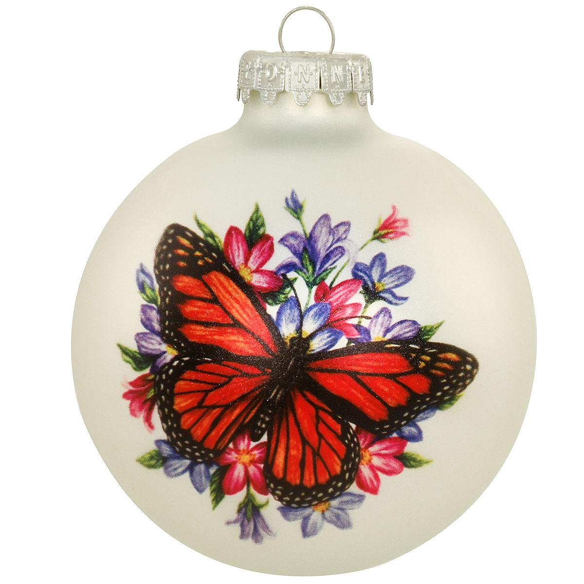 Old World Christmas Monarch Butterfly Glass Ornament