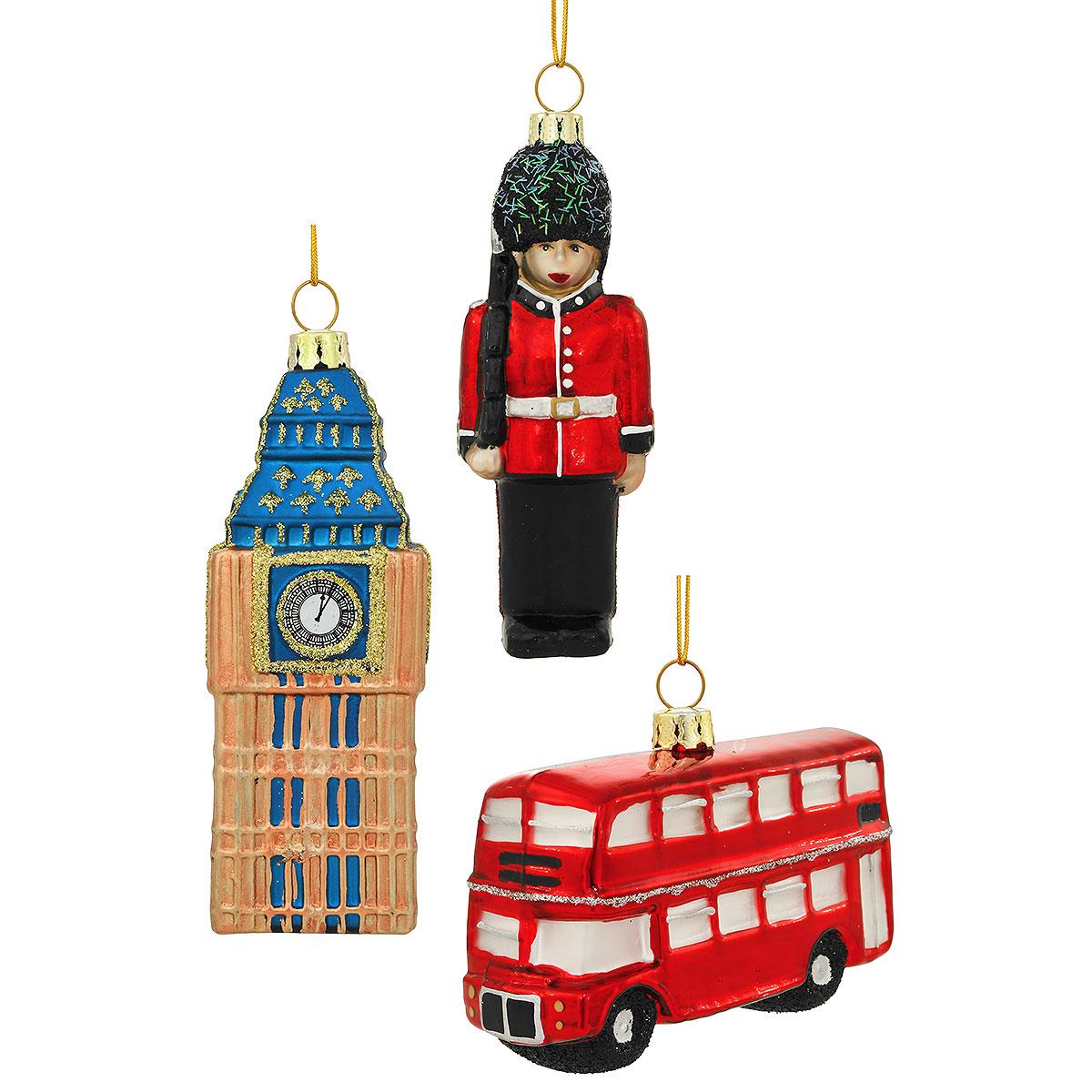 London England Ornament Set