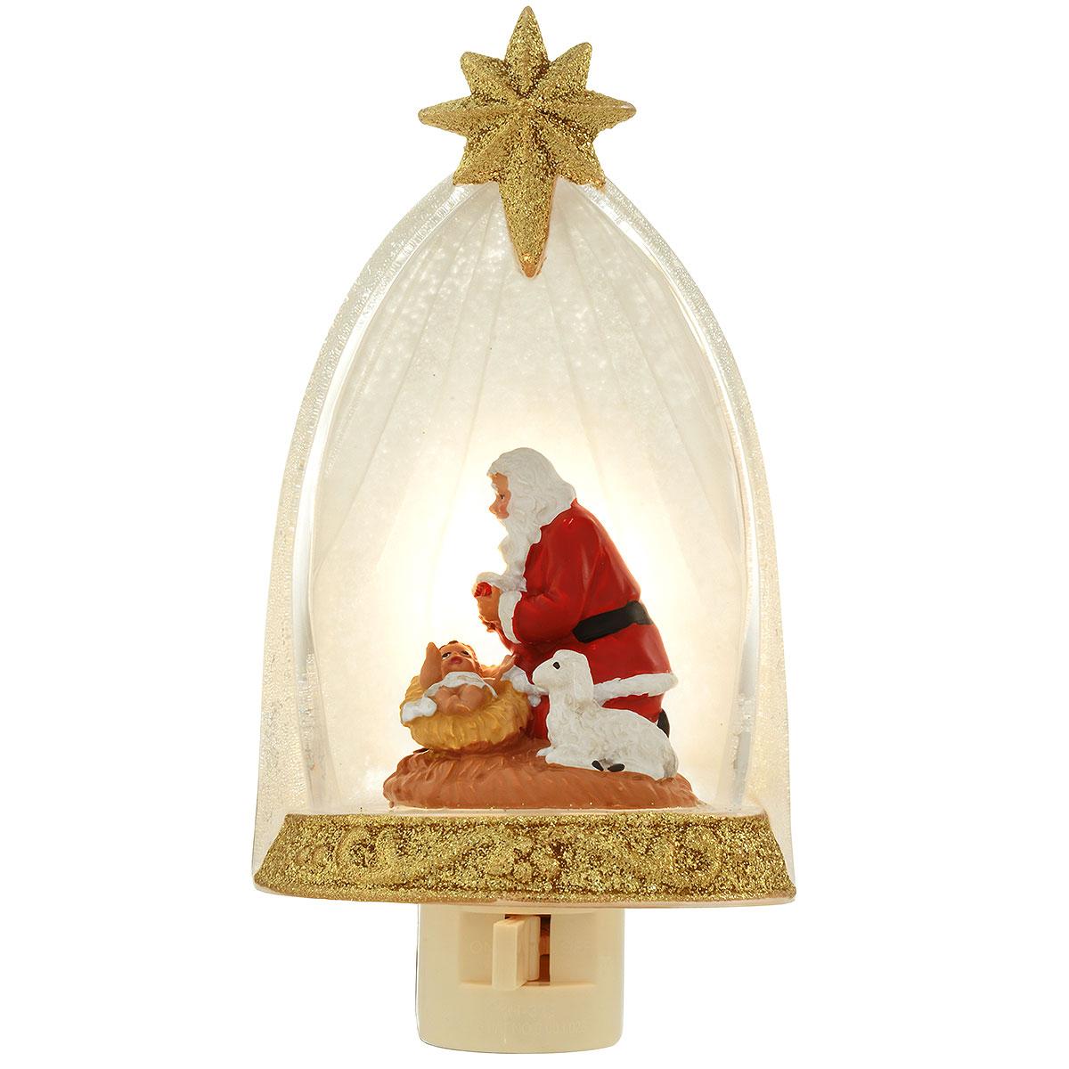 Kneeling Santa 6.5 Inch Nightlight