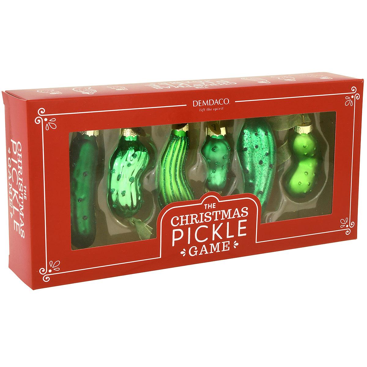 Pickle Ornaments Game Set Of 6
