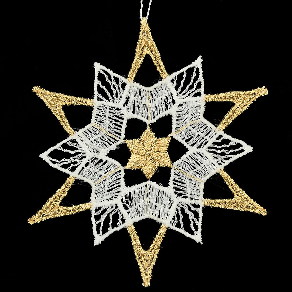 Star With Gold Lace Design
