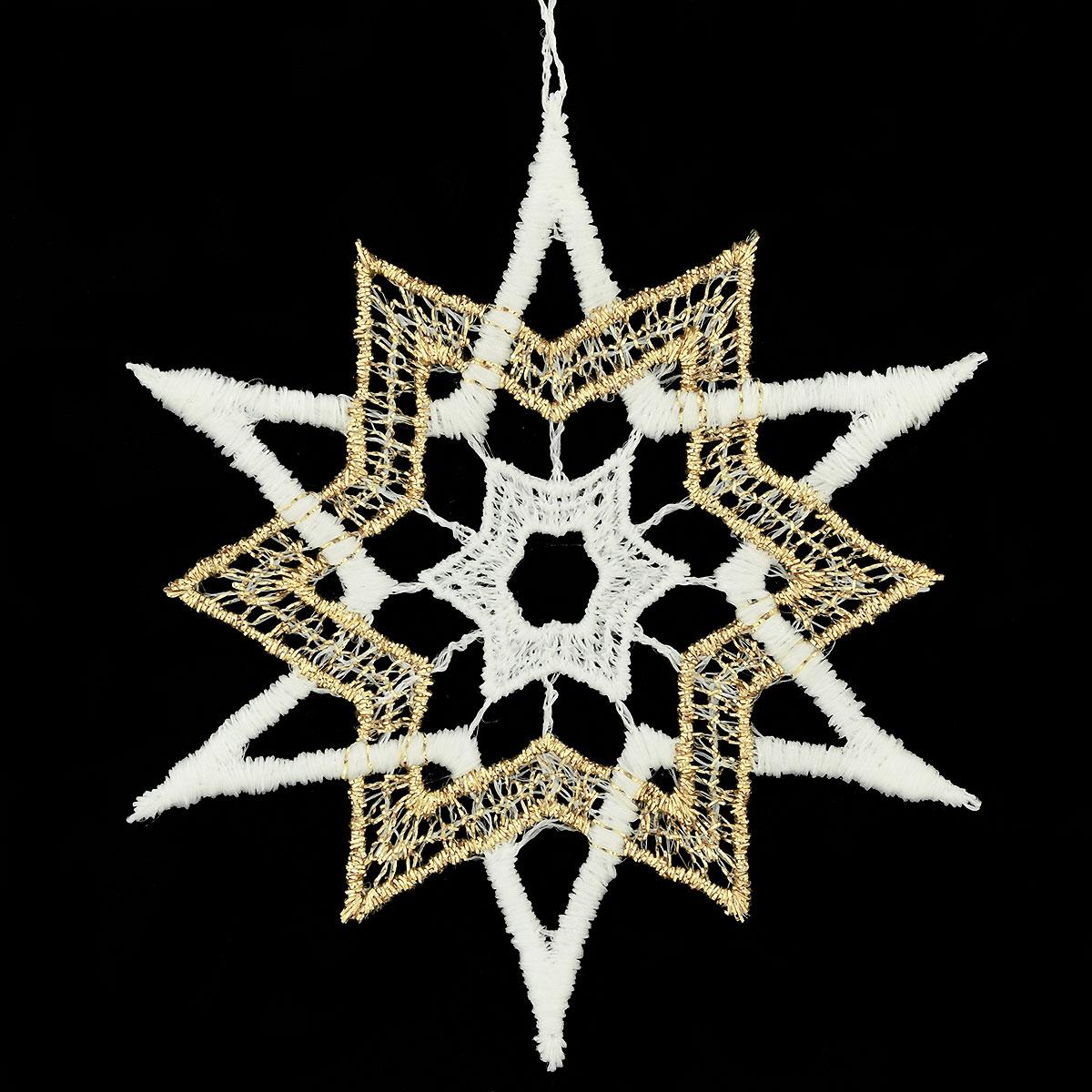 Star With Gold Lace Design