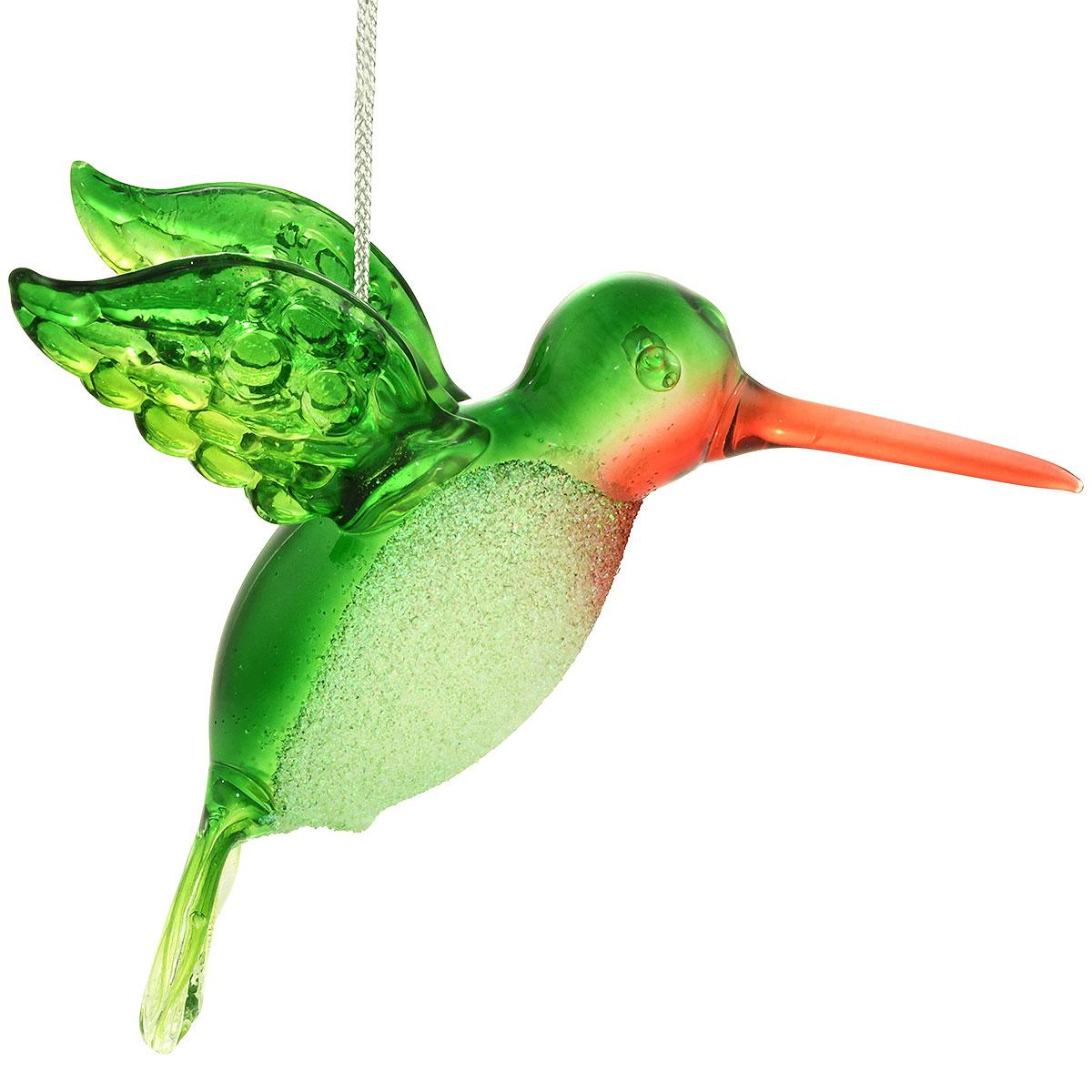 Spun Glass Hummingbird Ornament