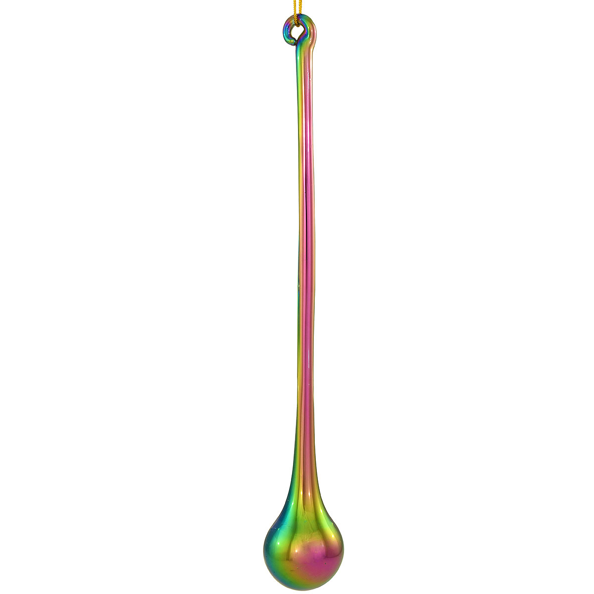 Multi-Color Spun Glass Ornament