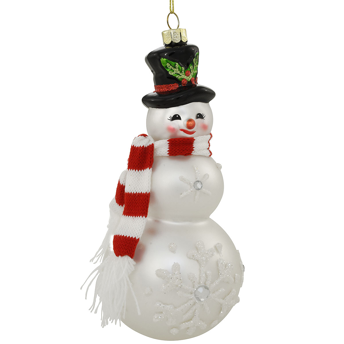 Snowman In Knit Scarf Ornament