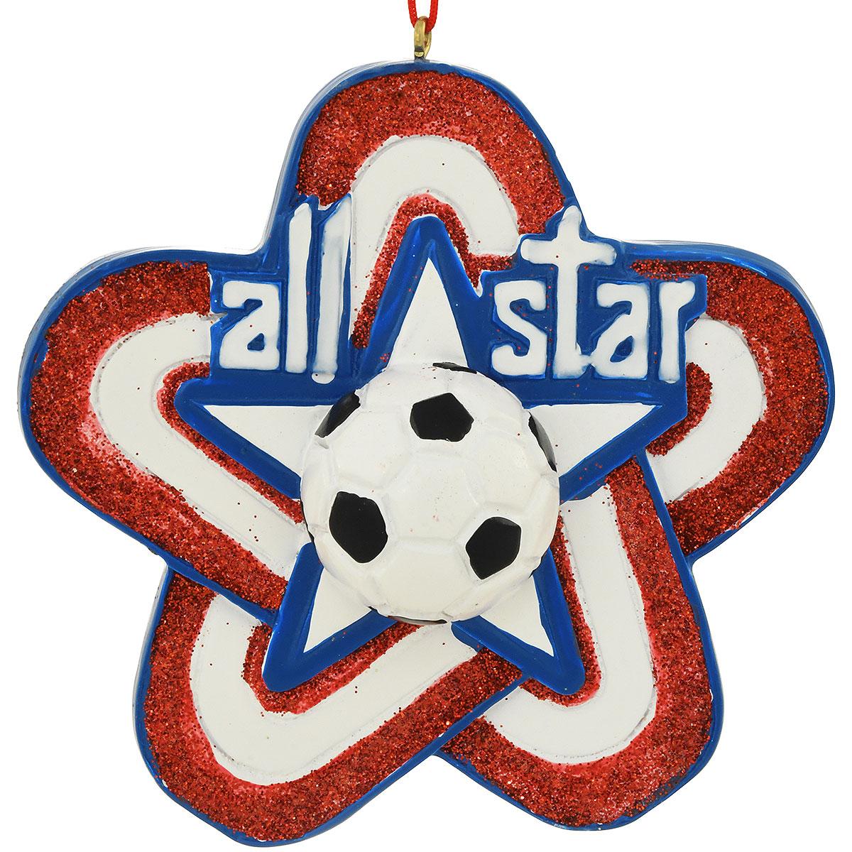 All Star Soccer Resin Ornament