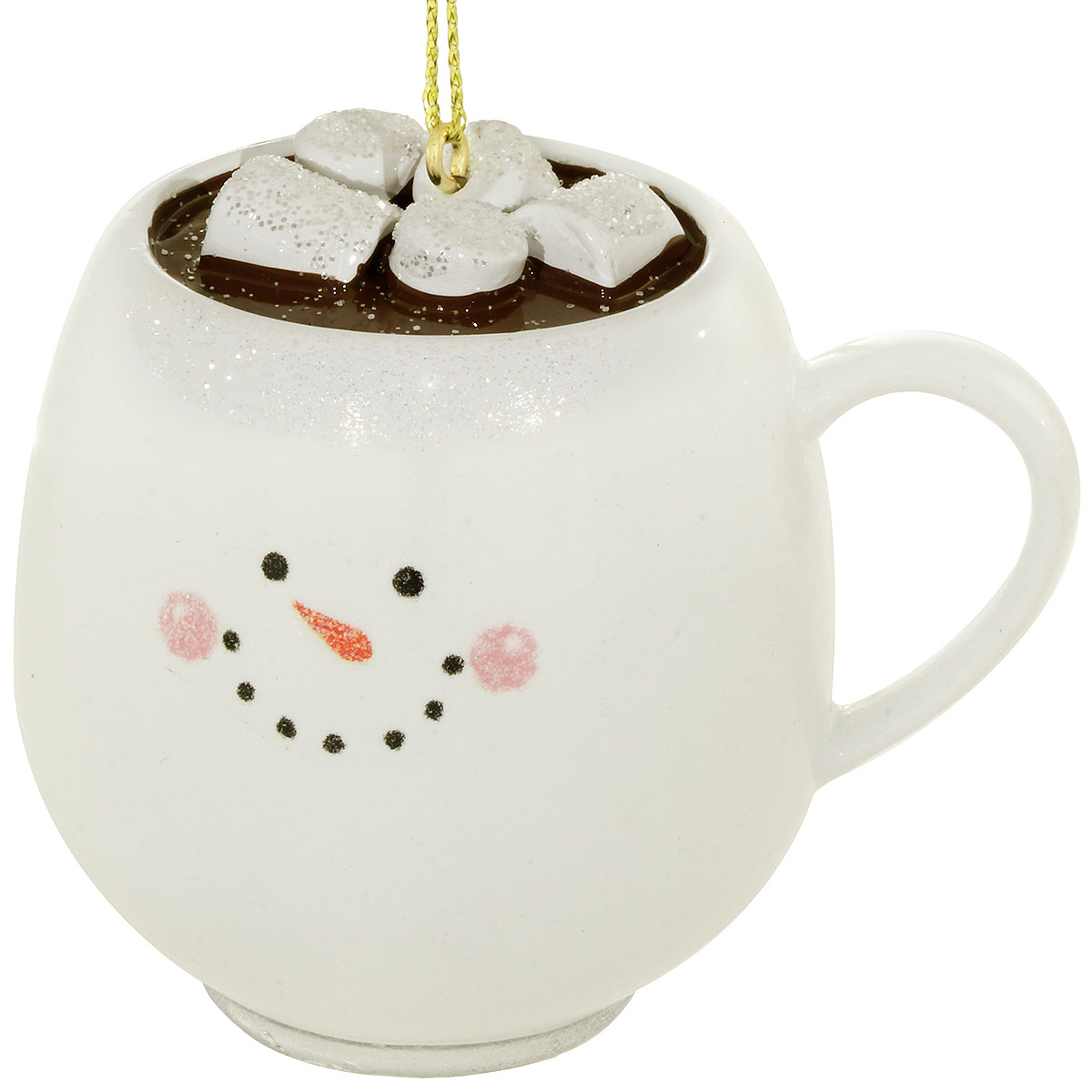 Snowman Mug With Cocoa Ornament