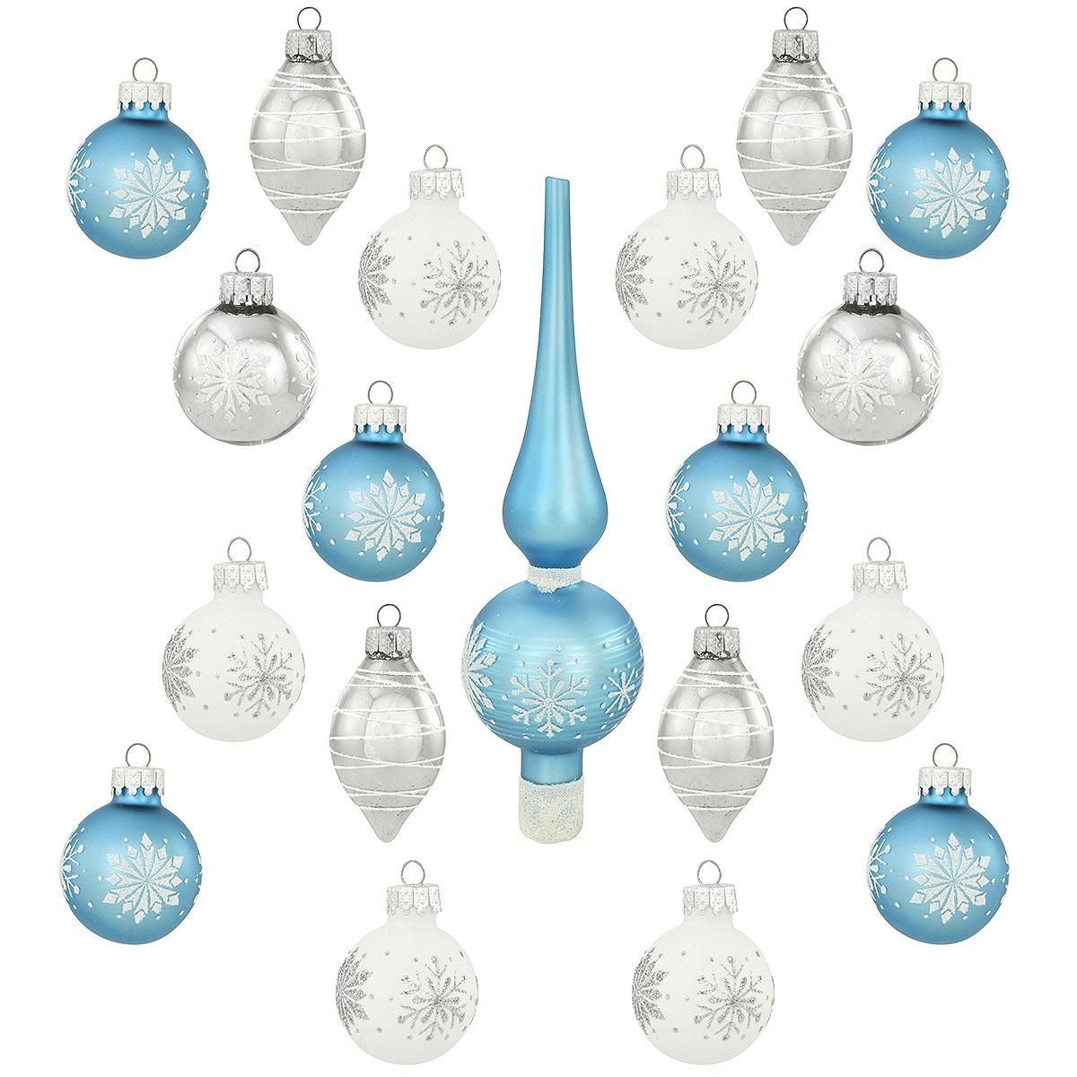 Miniature Ornament Set With Topper