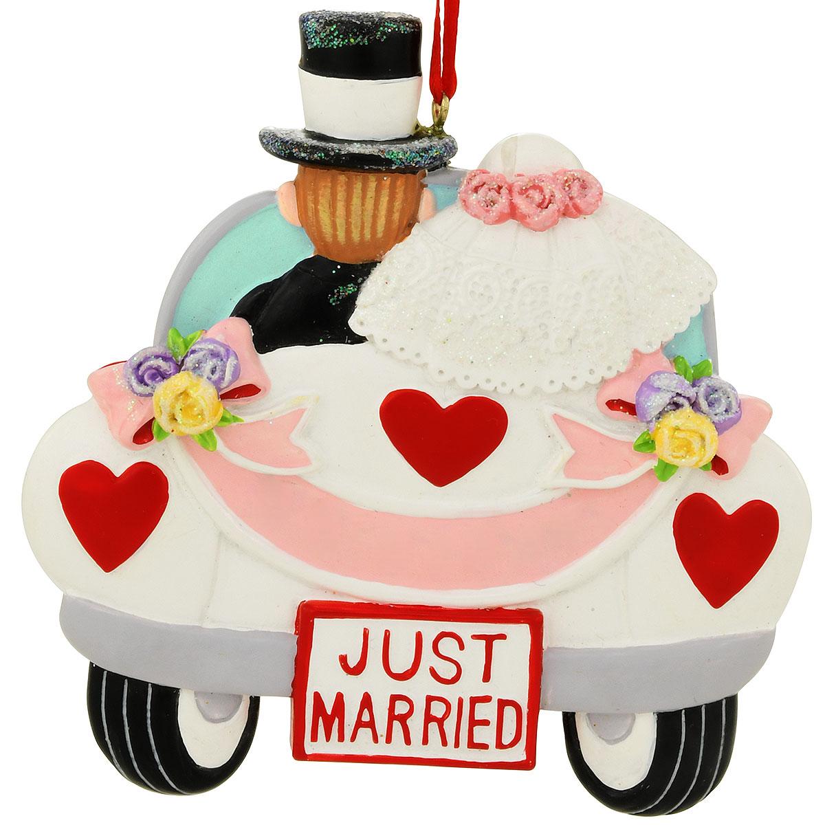 Just Married Car Ornament