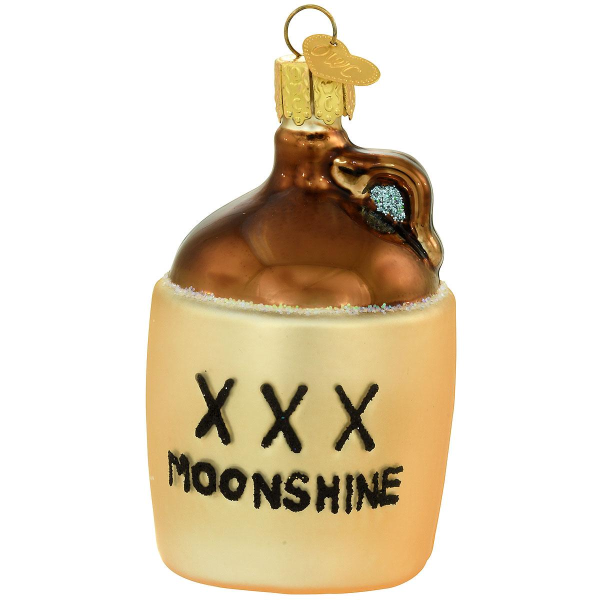 Moonshine Glass Ornament