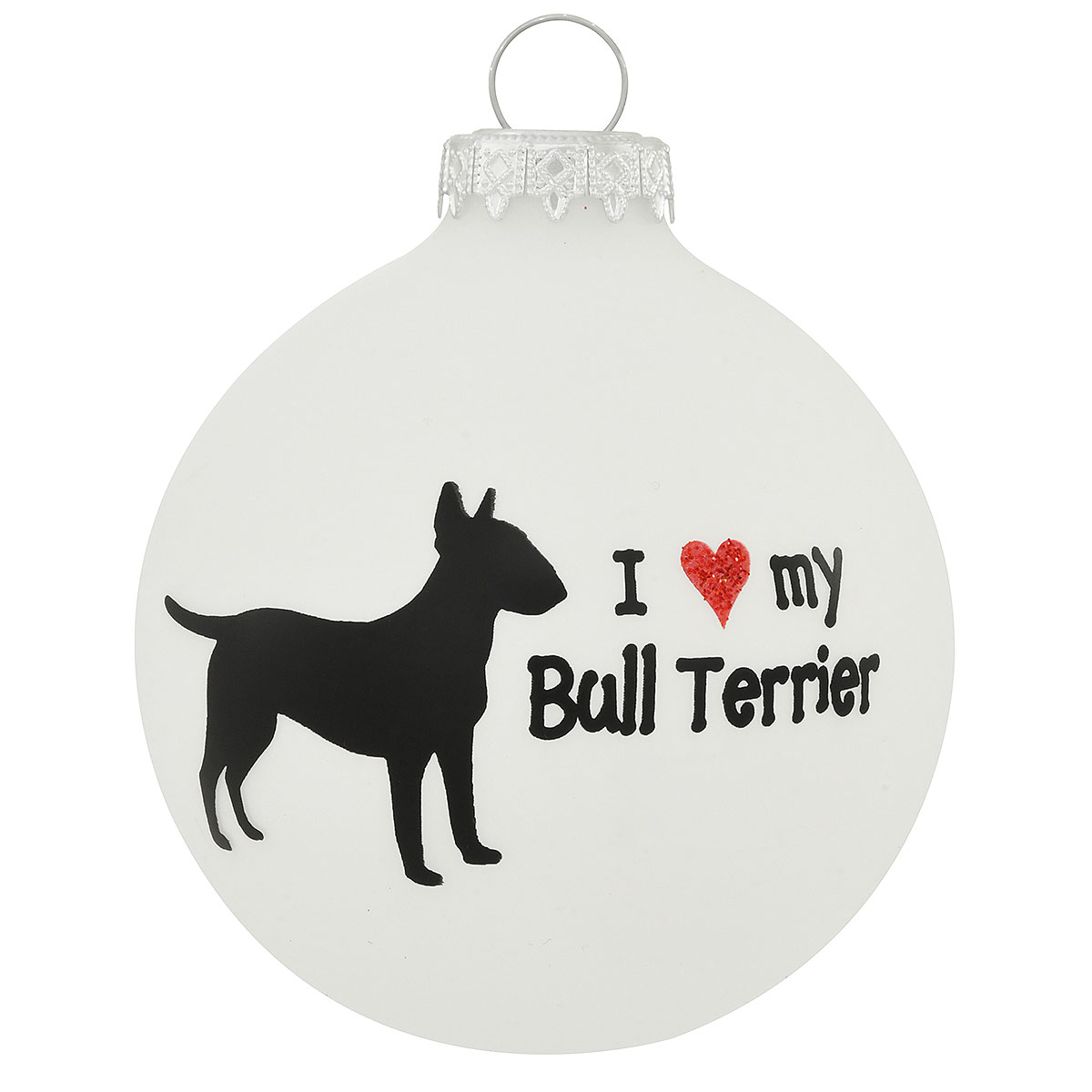 I love My Bull Terrier Ornament
