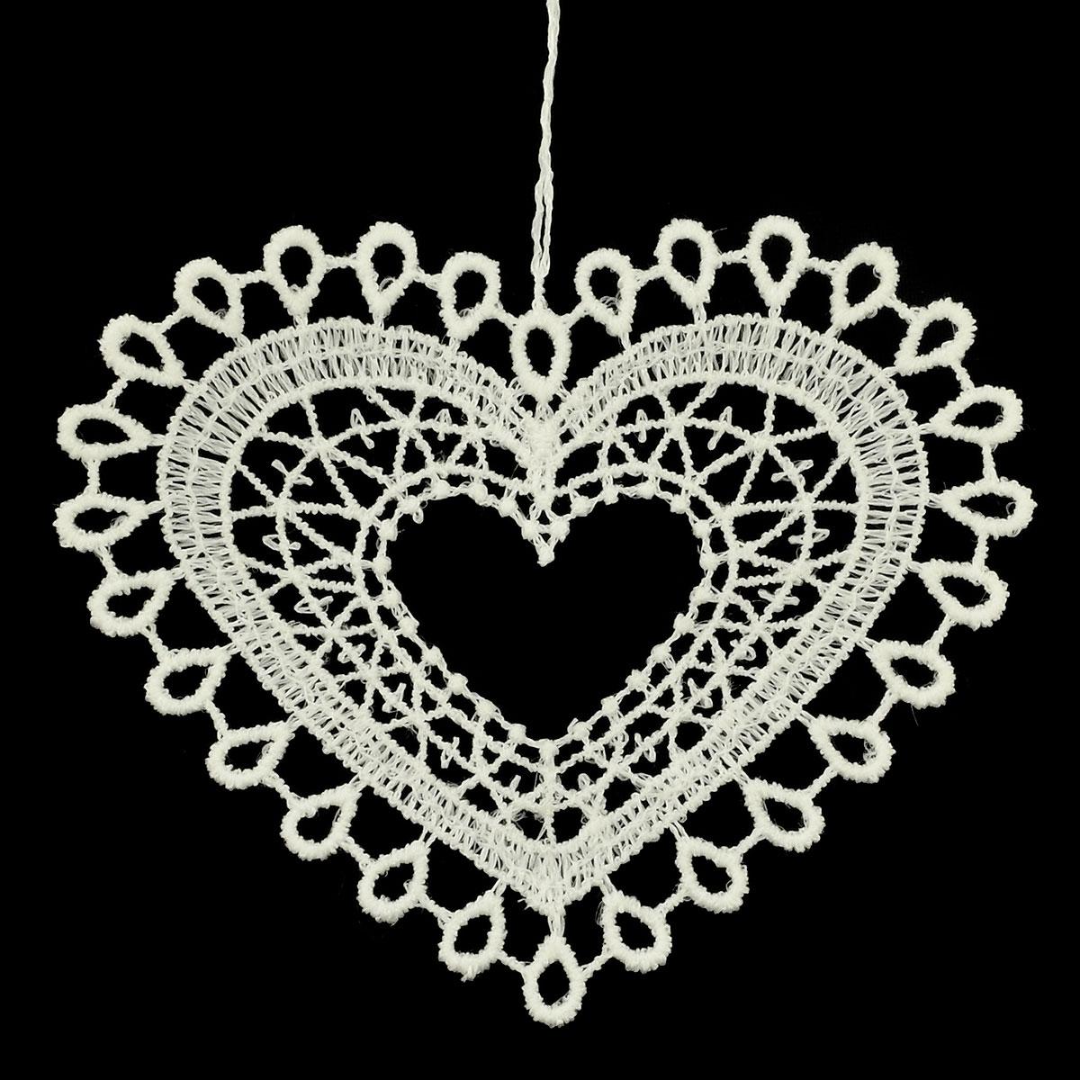 Heart Lace Ornament