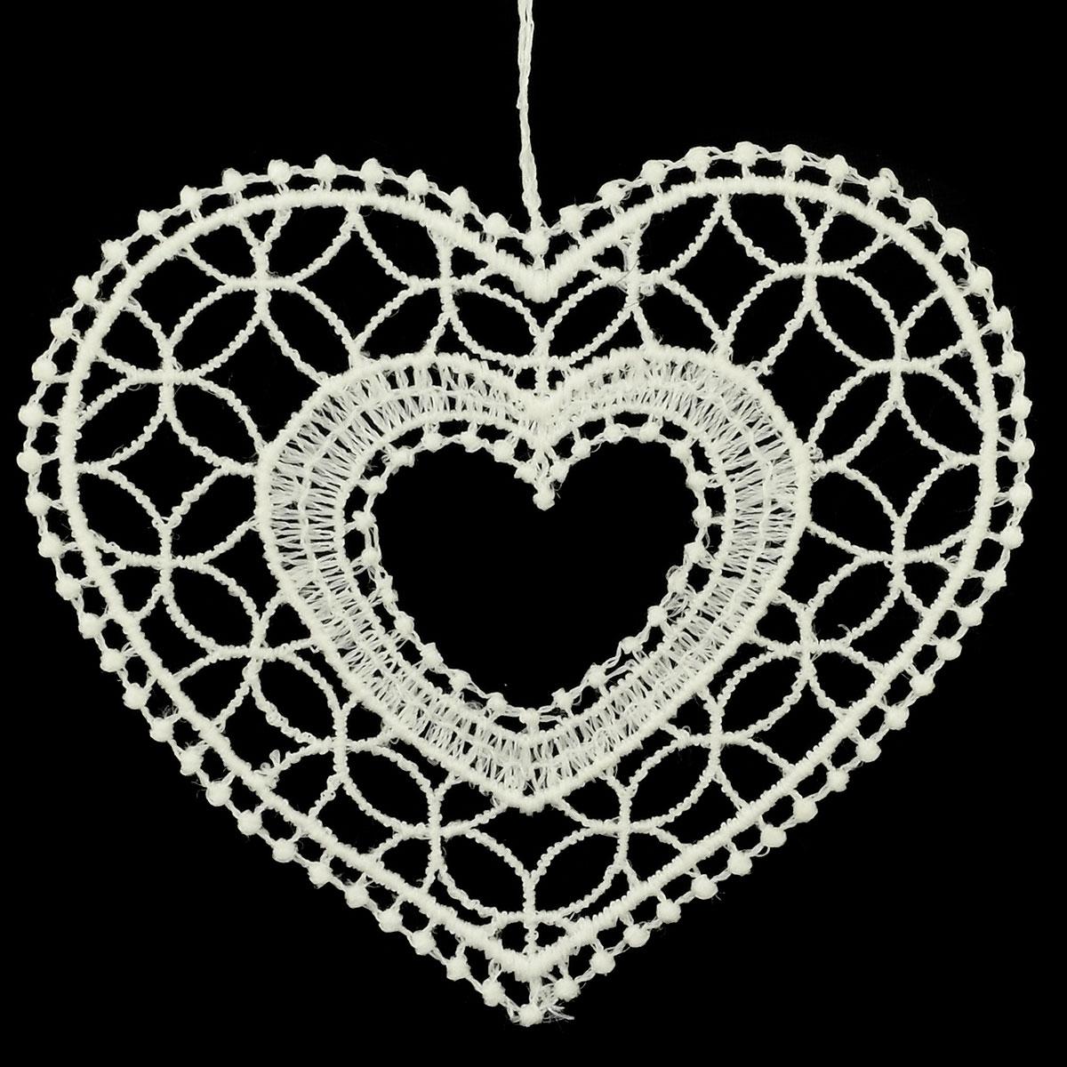 Heart Lace Ornament