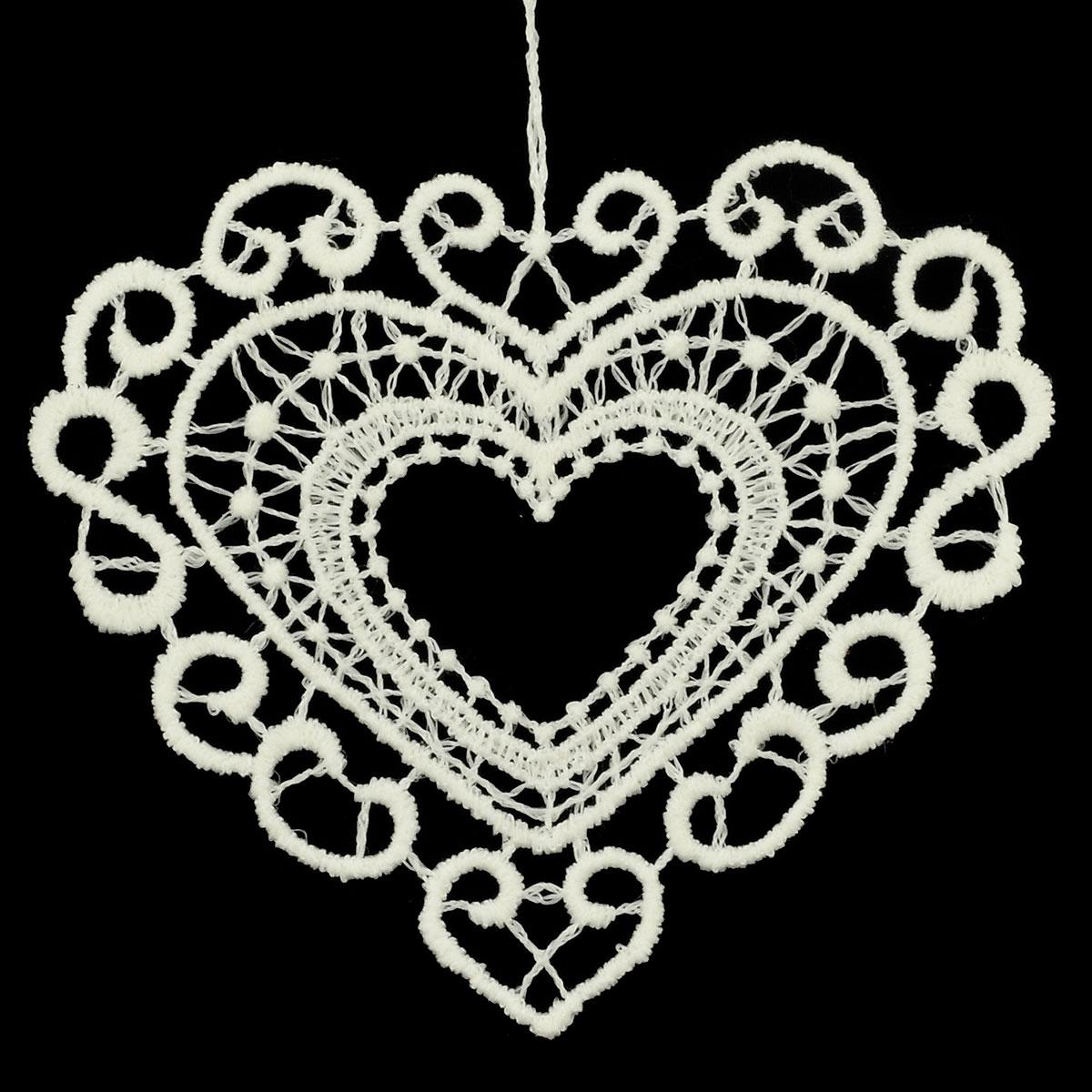 Heart Lace Ornament
