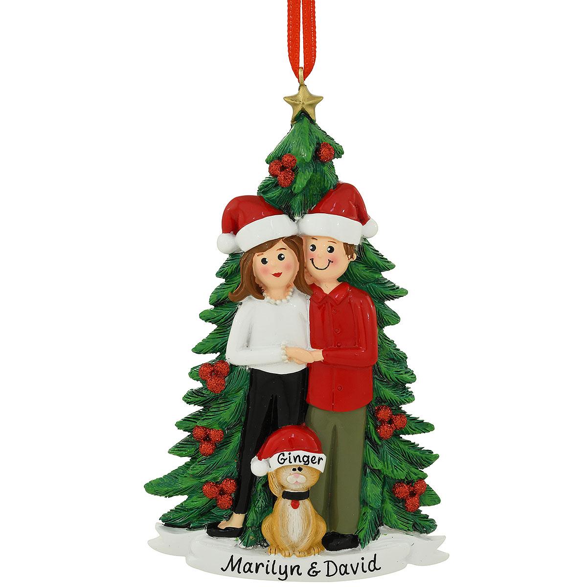 Couple With Cat Ornament