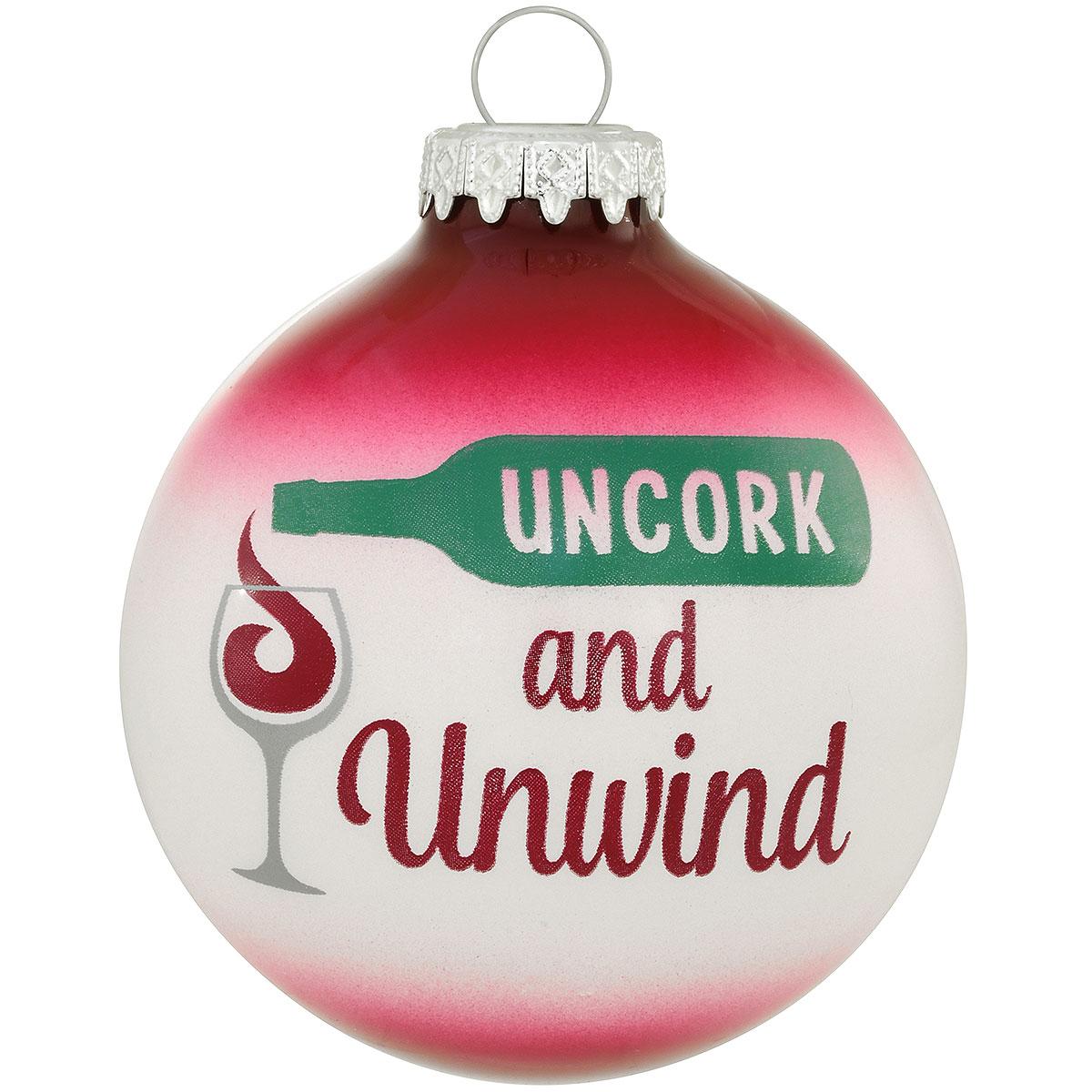 Uncork Unwind Ornament