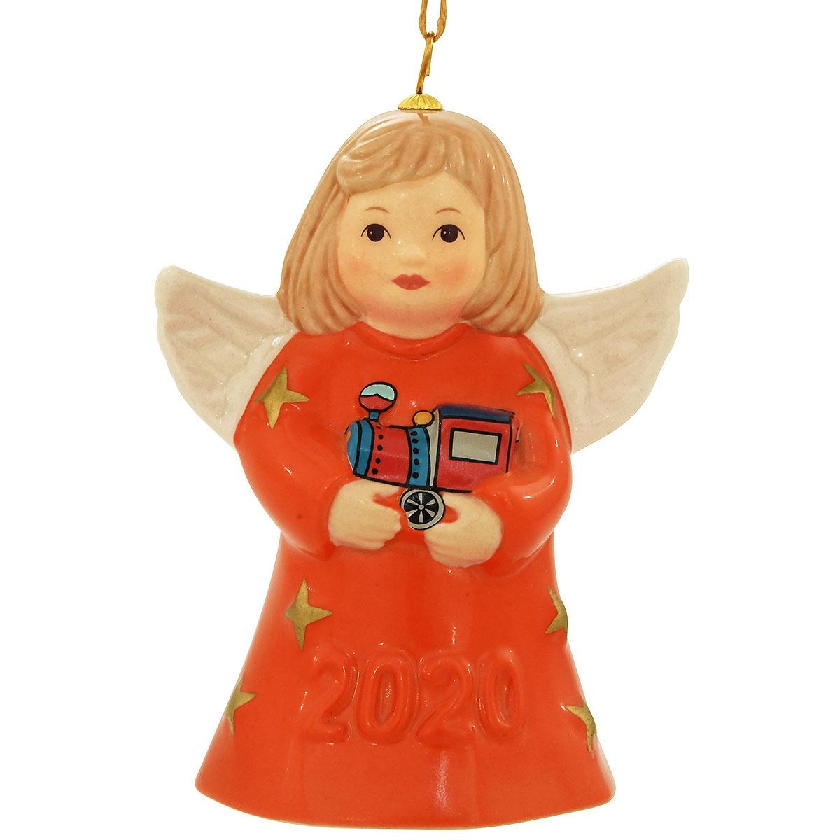 2020 Coral Angel Bell Ornament