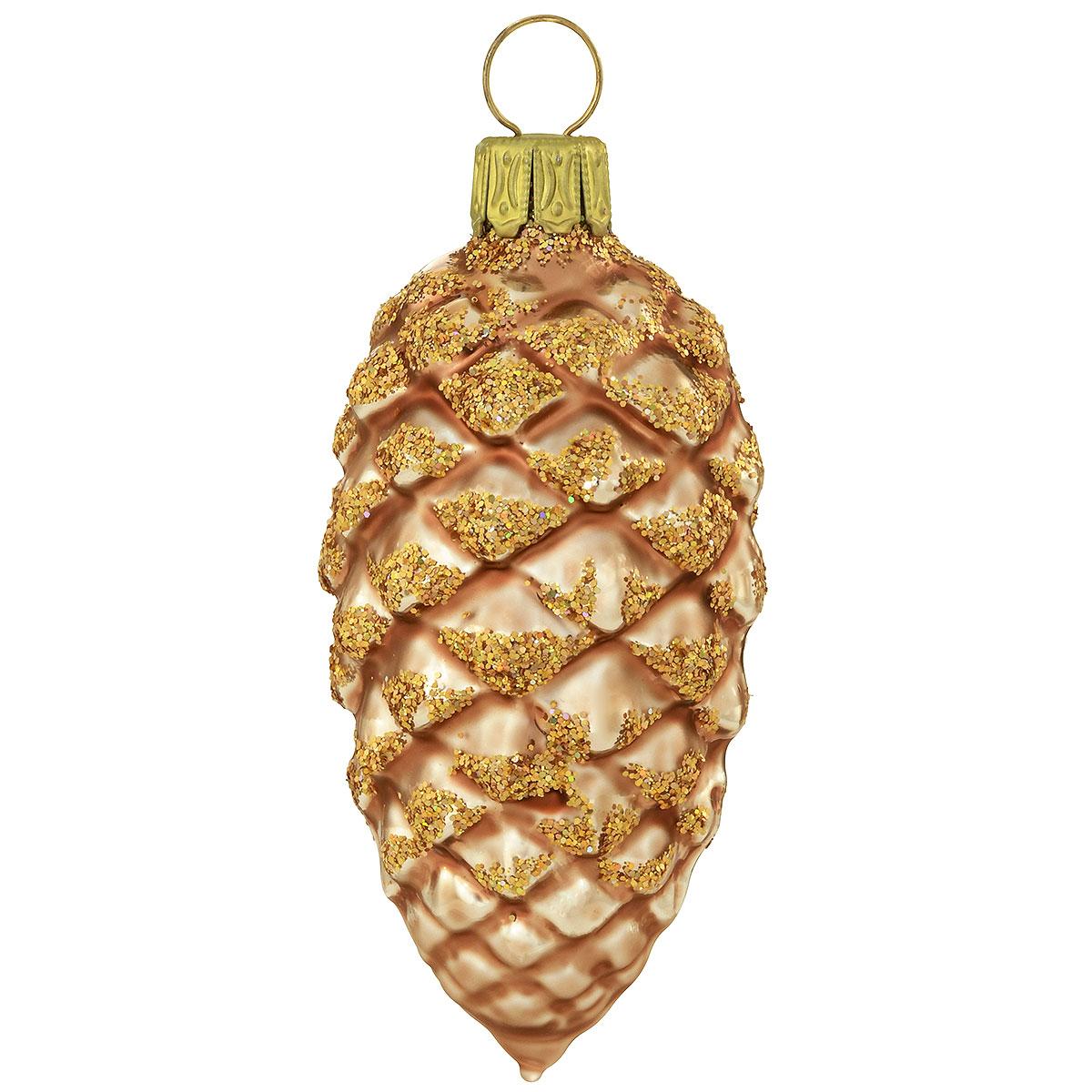 Pinecone Glass Ornament