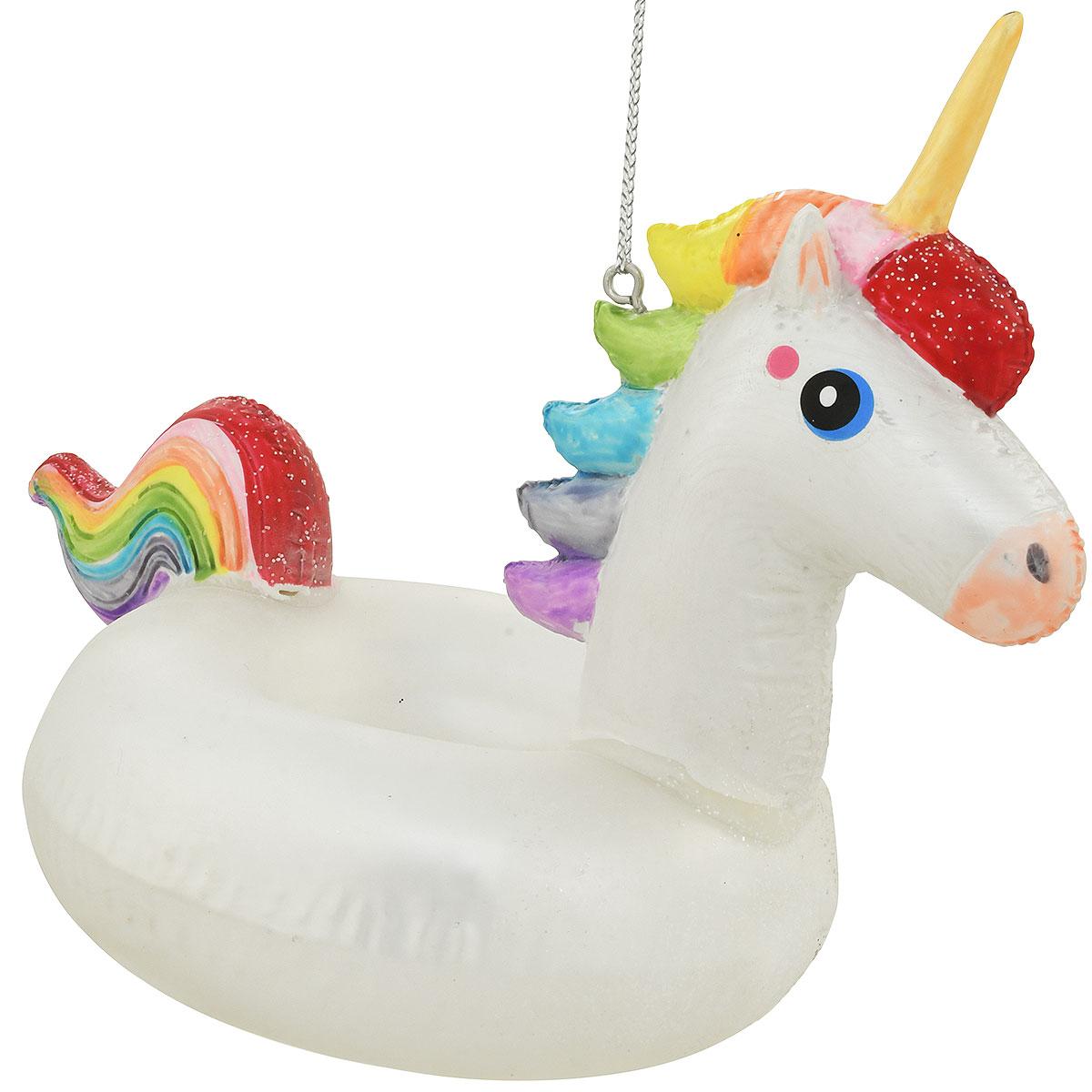 NB Details about   Kurt Adler Noble Gems Swan And Unicorn Pool Float Glass Ornament 2 Assorted 