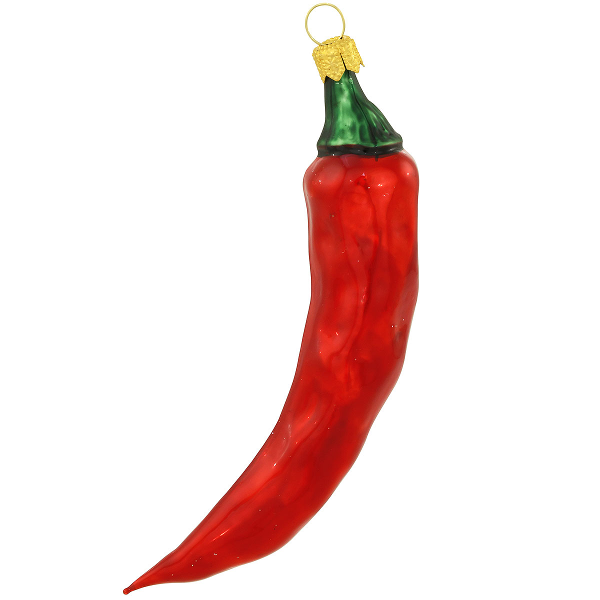 Chili Pepper Glass Ornament