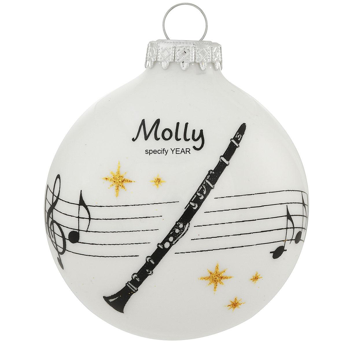 Personalized Clarinet Ornament