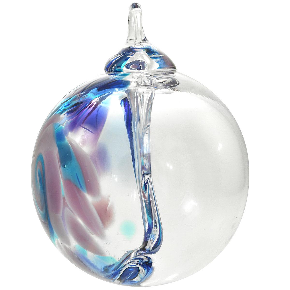 Violet Ash Spun Glass Ball Ornament