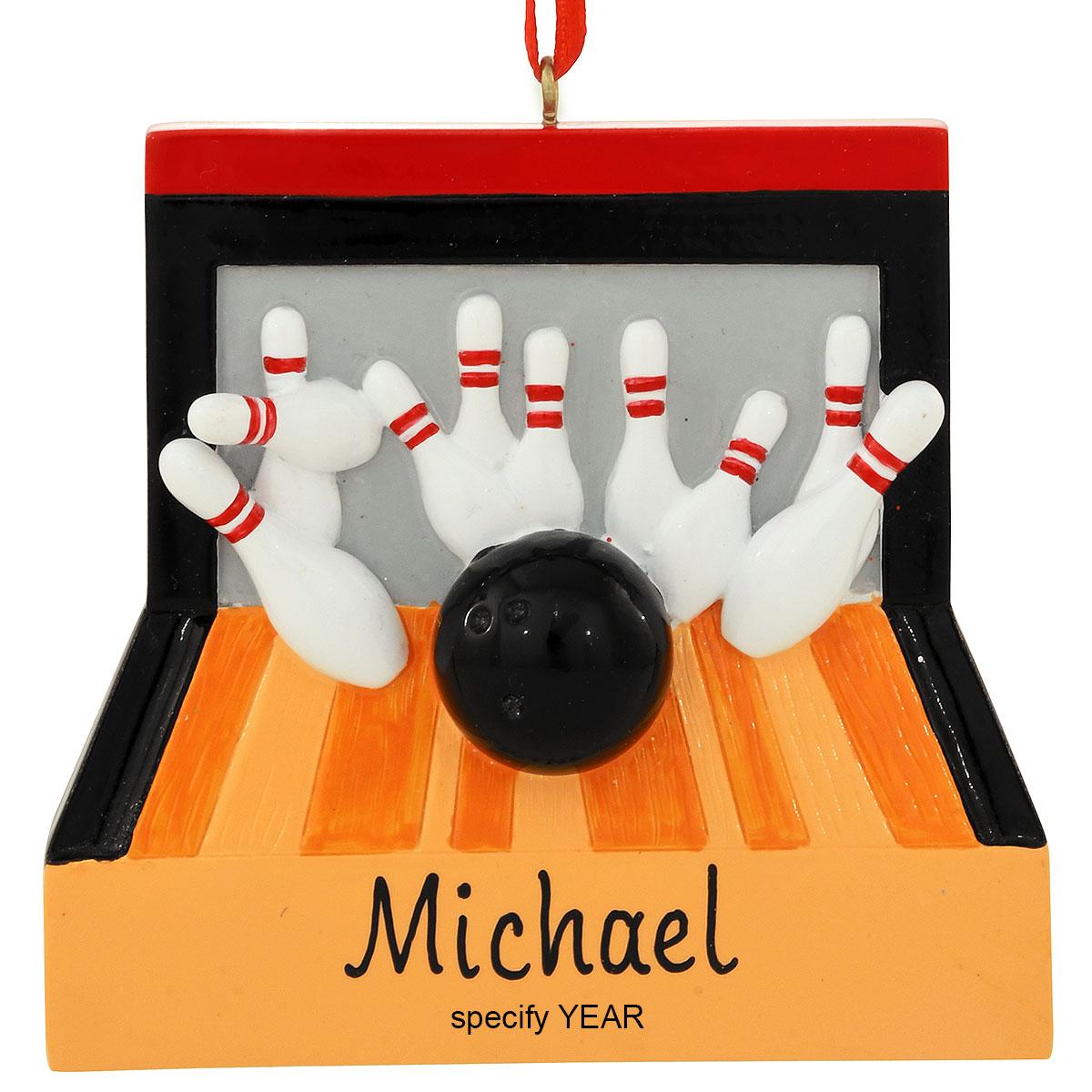 Personalized Bowling Lane Ornament