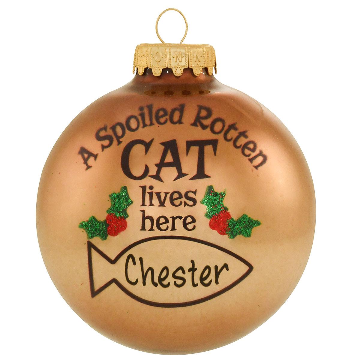 Spoiled Cat Ornament