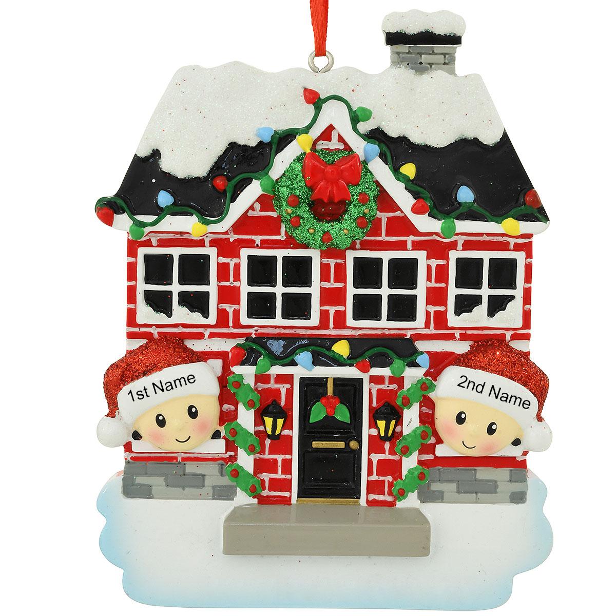 Personalized Couple In House Ornament