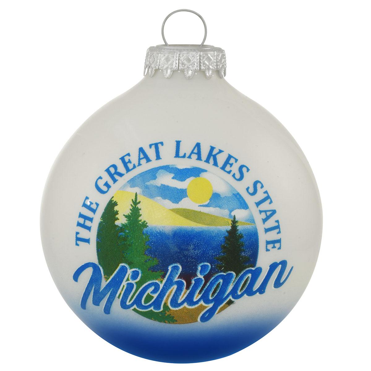 Great Lakes State Michigan Ornament