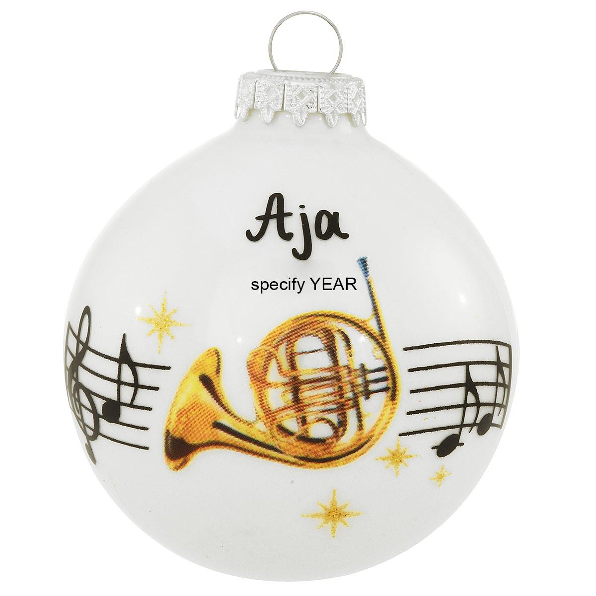 Personalized French Horn Ornament