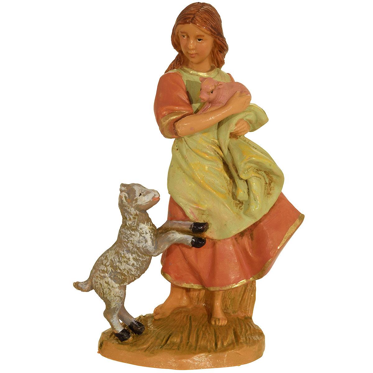Elisha, Shepherdess, 5" Fontanini