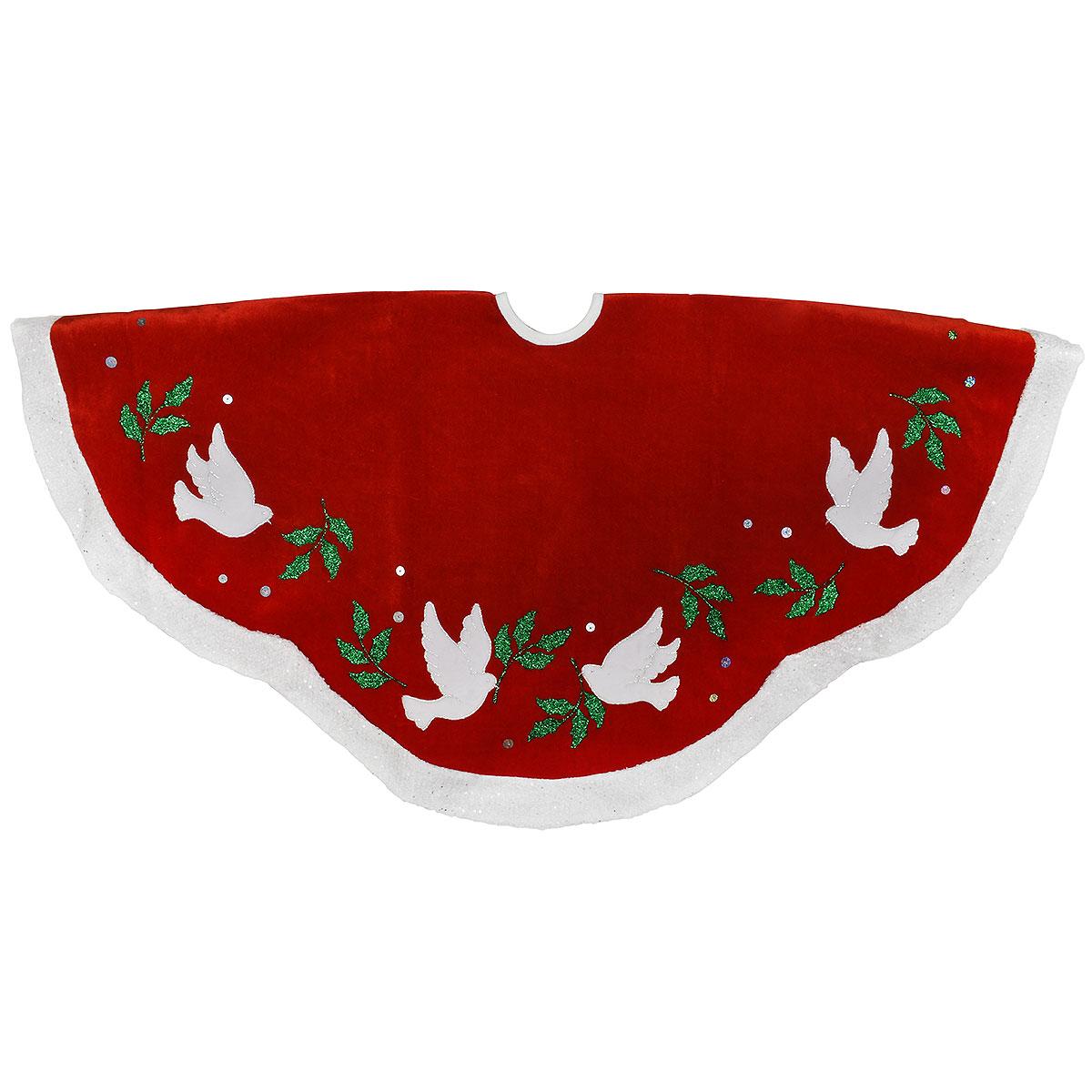 Dove With Holly Tree Skirt