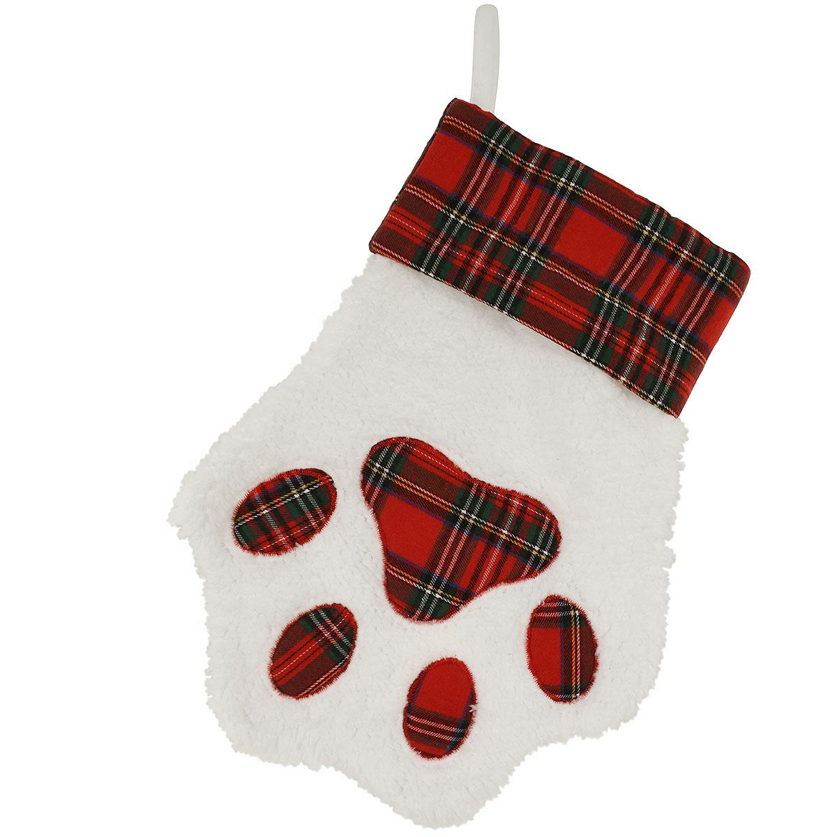 18.5 Inch Sherpa Paw Pet Stocking